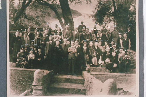 Portrait of Pacific Palisades Community Church members in Temescal Canyon, Calif