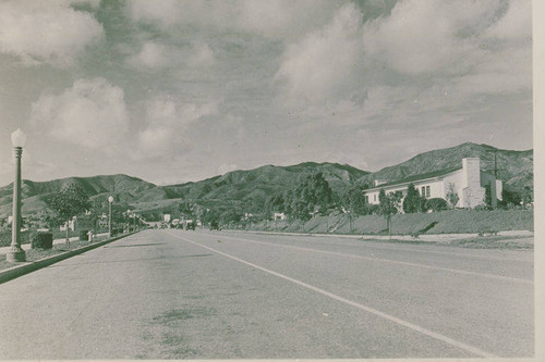 Looking north on Sunset Blvd. in Pacific Palisades, Calif