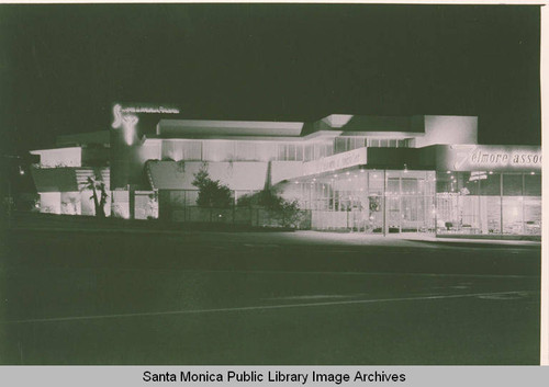 Sunset Medical Centre on Sunset Blvd. at night, Pacific Palisades, Calif