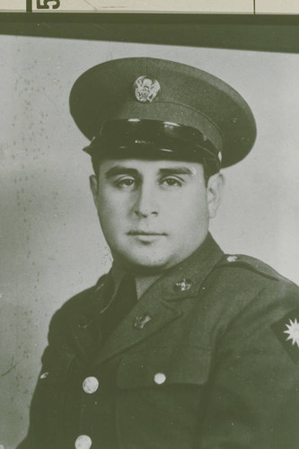 Marquez family member in uniform during World War II