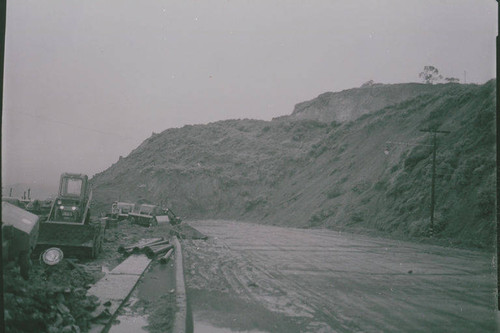 Landslide damage on Pacific Coast Highway