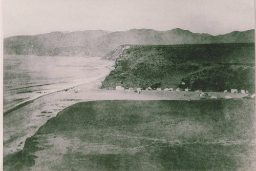 Mouth of Santa Monica Canyon and Santa Monica Bay