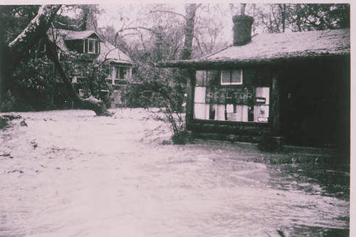 Santa Monica Canyon flood damage