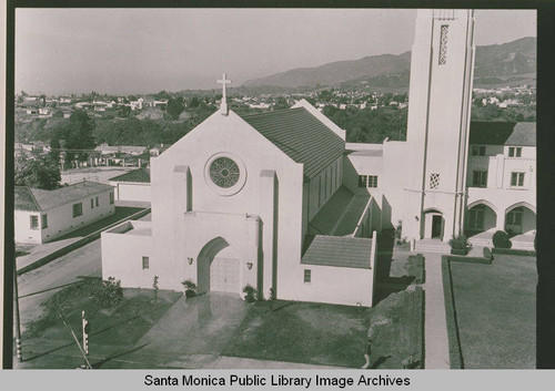 Newly built sanctuary of the Palisades Methodist Church