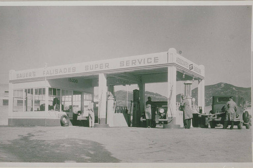 Jack Sauer's Service Station in Pacific Palisades, Calif