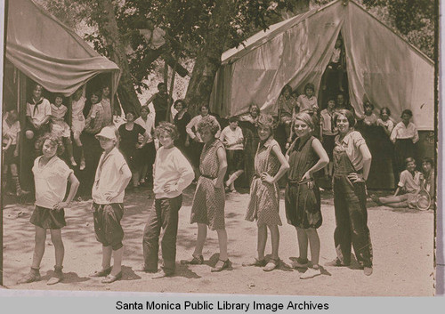 Children at the Institute Camp, Temescal Canyon, Calif