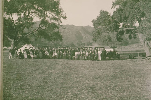 Founders Day at Founder's Oak in Pacific Palisades, January, 1922