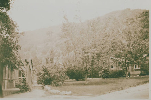 Classroom area at the Assembly Camp, Temescal Canyon, Calif