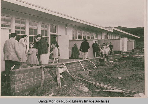 Marquez Elementary School, nearing end of construction, Pacific Palisades, Calif