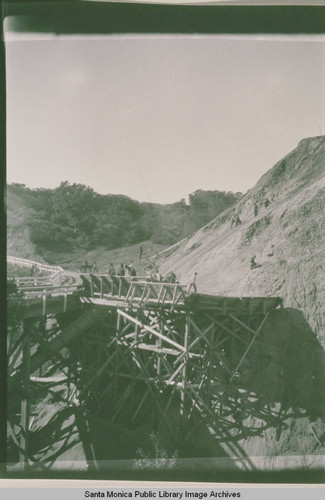 Gravel Quarry in Temescal Canyon, Calif. near Sunset Blvd