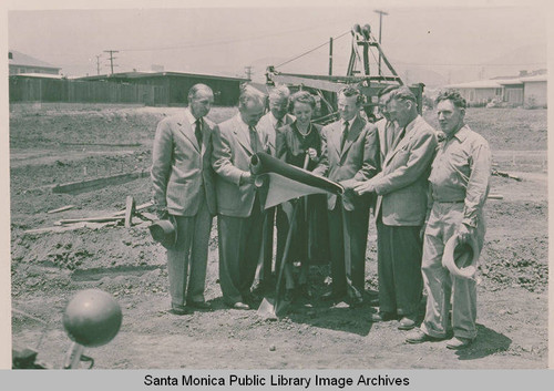 Groundbreaking ceremony, Pacific Palisades, Calif