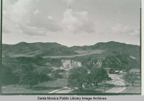 View of the Gravel Quarry in Temescal Canyon, Calif