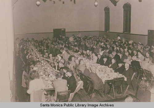 Civic banquet at Pacific Palisades Methodist Church on Via de La Paz