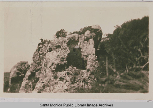 Back side of Bee Rock in Temescal Canyon, Pacific Palisades, Calif