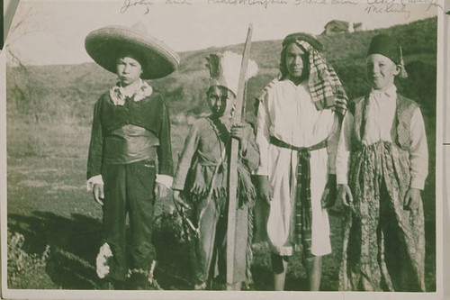 Children of the Canyon School (in Santa Monica Canyon) dressed in costumes