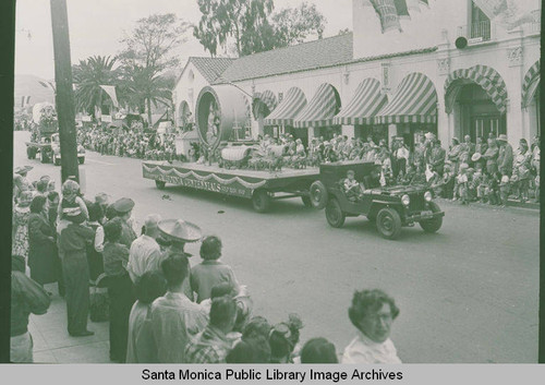 Floats at Fiesta Day in Pacific Palisades, Calif