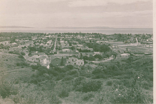 View from Pacific Palisades toward Santa Monica Bay