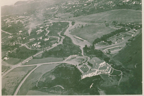 Aerial view of Pacific Palisades, Calif