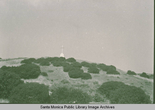 Holy Cross on top of the hill at Peace Hill in Pacific Palisades, Calif