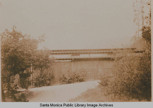 Tabernacle with glass windows in Temescal Canyon, Calif