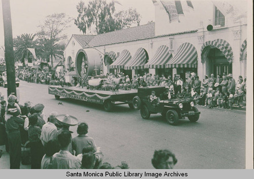 Fiesta Day Parade in Pacific Palisades in front of the Business Block