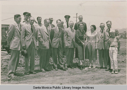 Groundbreaking ceremony in Pacific Palisades, Calif