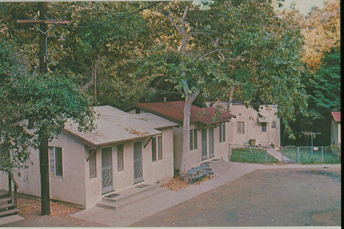 Campground cabins and cottages, Temescal Canyon, Calif