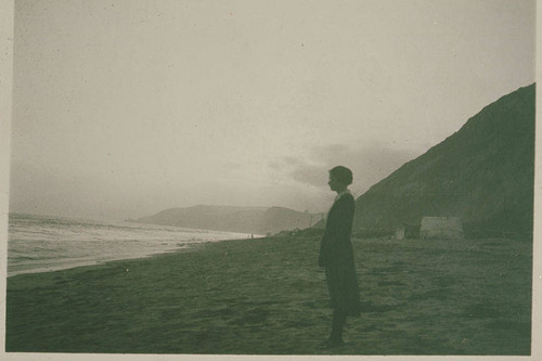 Zola Clearwater on the beach in Pacific Palisades, Calif