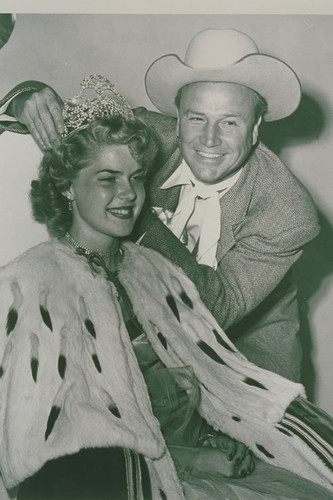 Crowning of a beauty queen, Pacific Palisades, Calif