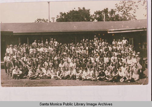 Group Portrait at the Assembly Camp, Temescal Canyon, Pacific Palisades, Calif