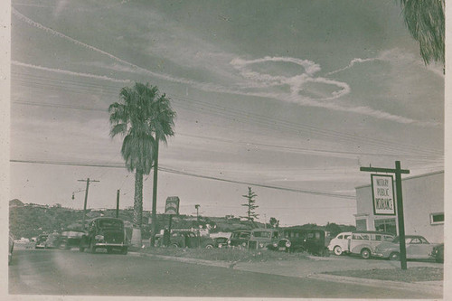 A street in Pacific Palisades, Calif