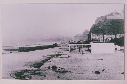 Santa Monica Canyon flood damage