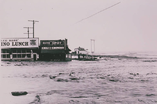 Santa Monica Canyon flood damage