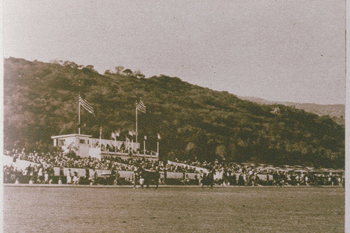 Polo at Uplifters Ranch in Rustic Canyon appearing in an article for "Pictorial California Magazine."