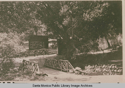 Institute Camp, looking toward the amphitheater in Temescal Canyon, Calif