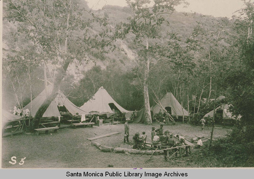 Boy Scout camp, summer 1922, Temescal Canyon, Calif
