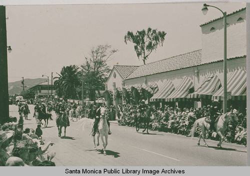 Fiesta Day Parade in Pacific Palisades in front of the Business Block