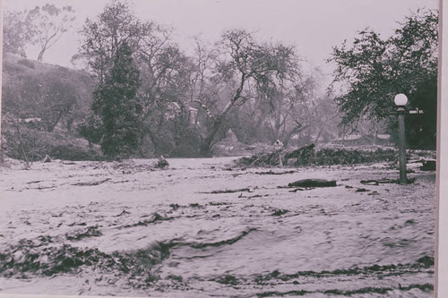 Santa Monica Canyon flood damage