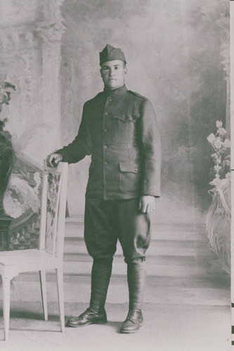 World War I soldier in uniform, Santa Monica, Calif