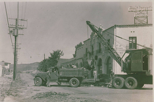 Construction of Pacific Palisades Business Block and California Bank in Pacific Palisades, Calif