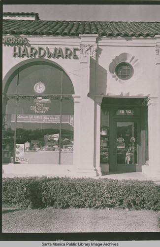 Norris Hardware Store located in the Pacific Palisades Business Block
