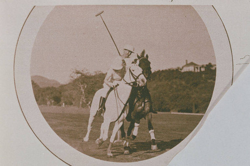 Polo at the Riviera Country Club in Pacific Palisades appearing in an article for "Pictorial California Magazine."