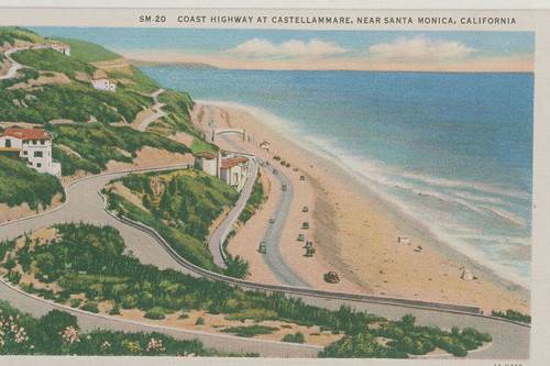 Pacific Coast Highway at Castellammare, Pacific Palisades, Calif