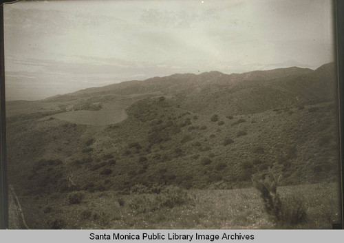 Fields and hillsides in Temescal Canyon, Calif