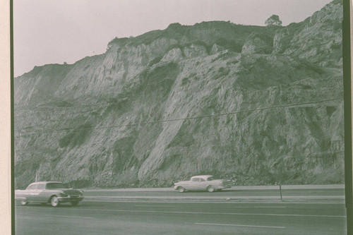 Landslide damage on Pacific Coast Highway