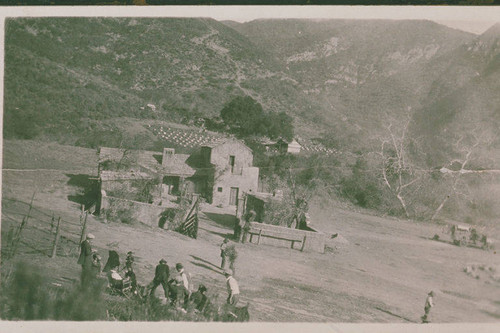 Thomas Ince motion picture set in Las Pulgas Canyon, Calif