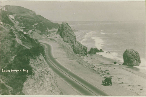 View of Castle Rock on Santa Monica Bay