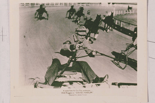 Motion picture still of Will Rogers in "David Harum."