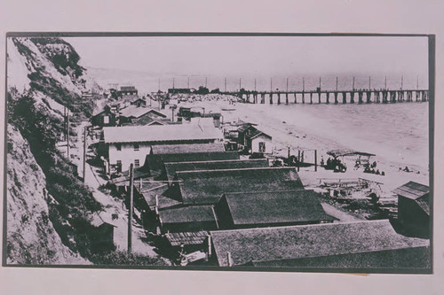 Japanese fishing village located at the foot of Santa Monica Canyon across from Long Wharf, Santa Monica, Calif