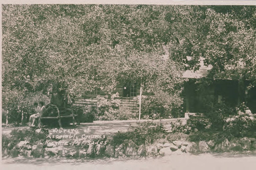 Library at the Assembly Camp in Temescal Canyon, Calif